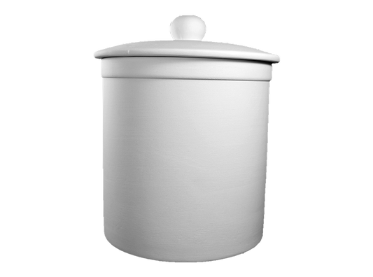 Bisque Large Canister With Seal (Case of 2)