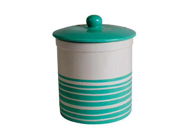 Bisque Large Canister With Seal (Case of 2)