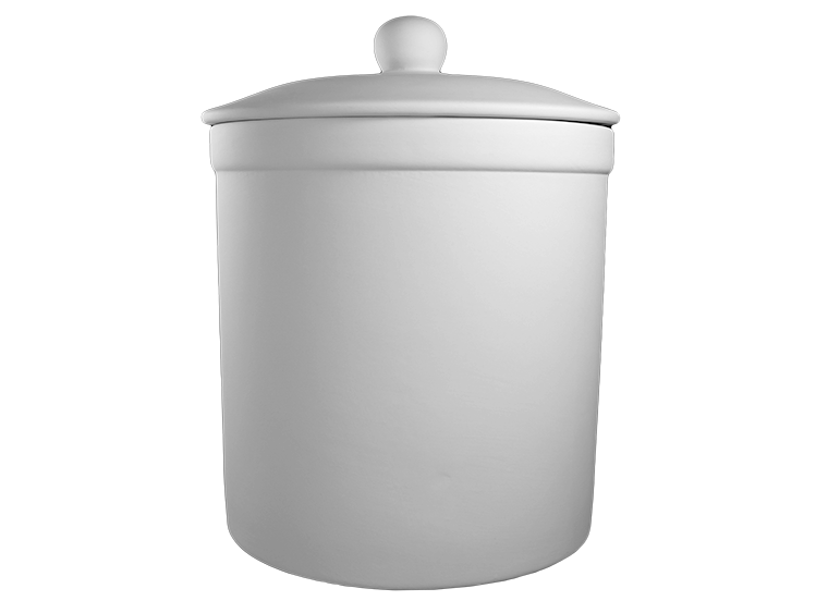 Bisque X-Large Canister With Seal (Case of 1)