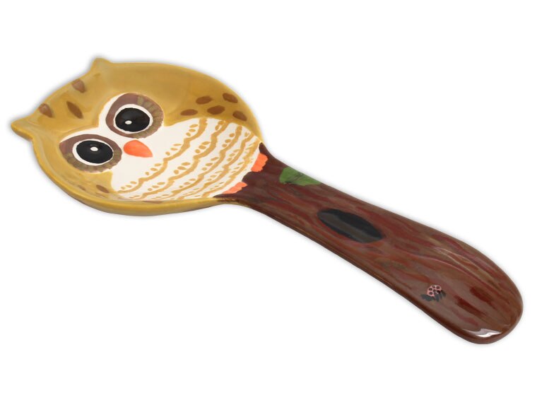 Bisque Owl Spoon Rest (Case of 6)