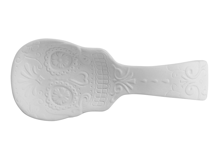 Bisque Day Of The Dead Spoon Rest (Case of 6)