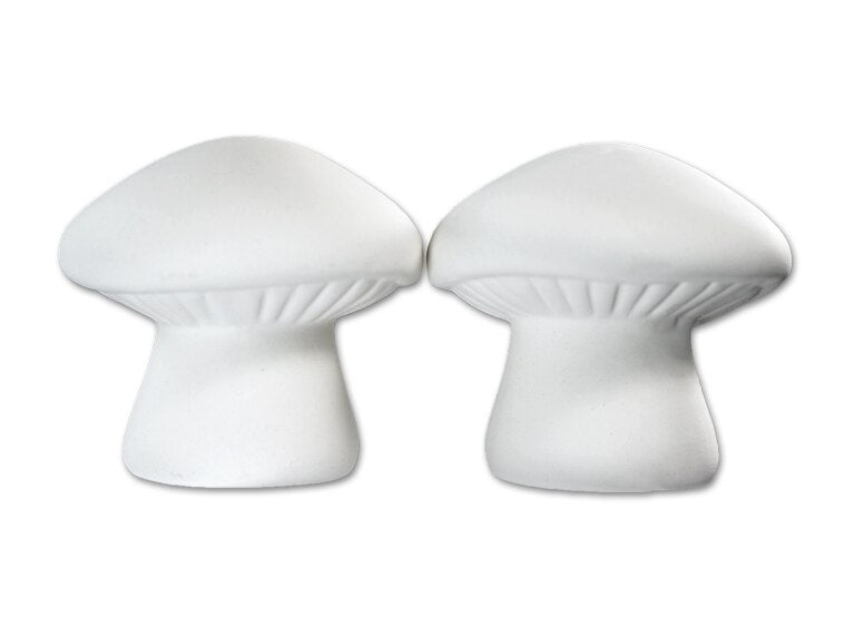 Bisque Mushroom Salt And Pepper Set (Case of 6)