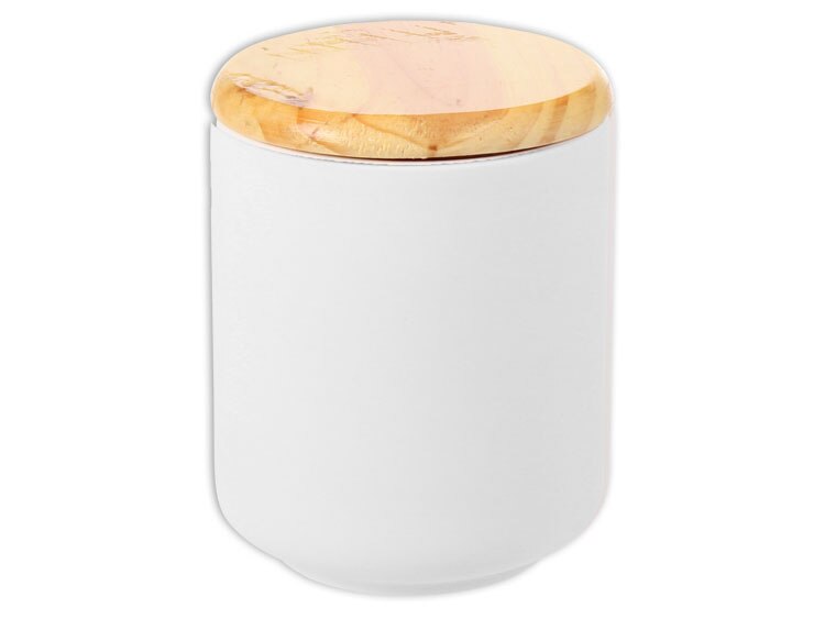 Bisque Large Modern Canister (Case of 4)