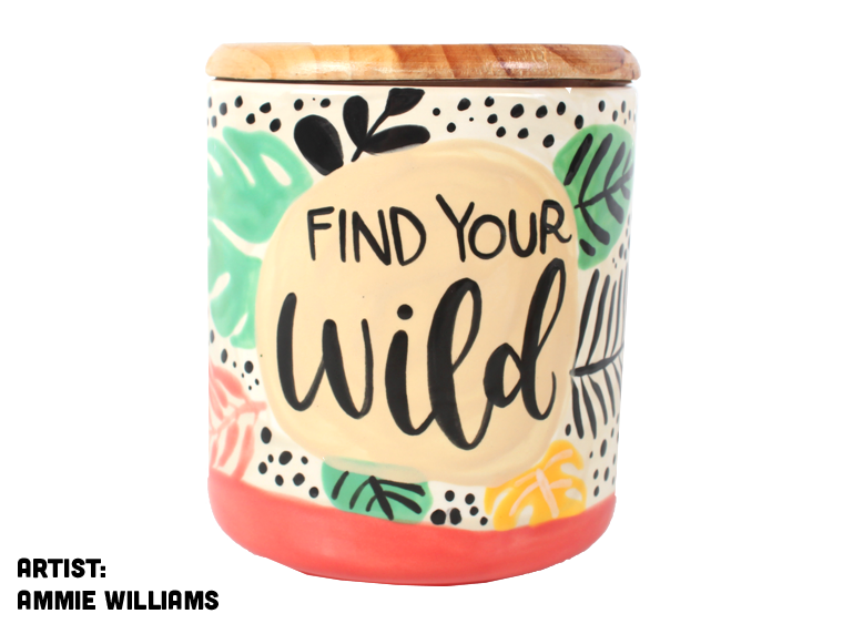 Bisque Large Modern Canister (Case of 4)