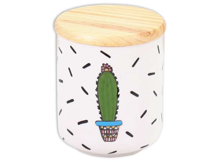 Bisque Large Modern Canister (Case of 4)