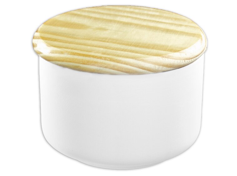 Bisque Medium Modern Canister (Case of 4)