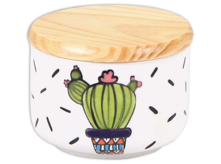 Bisque Medium Modern Canister (Case of 4)