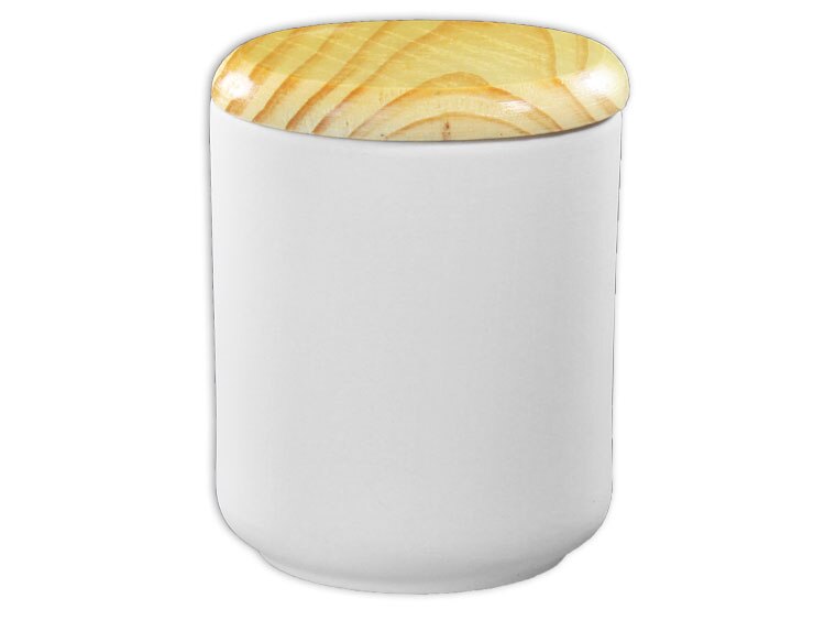 Bisque Small Modern Canister (Case of 4)