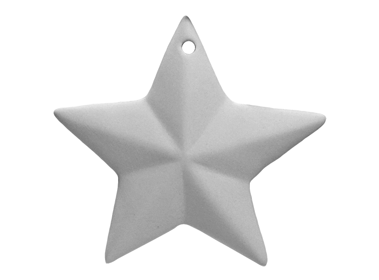 Bisque Stellar Star Ornament (Case of 20)