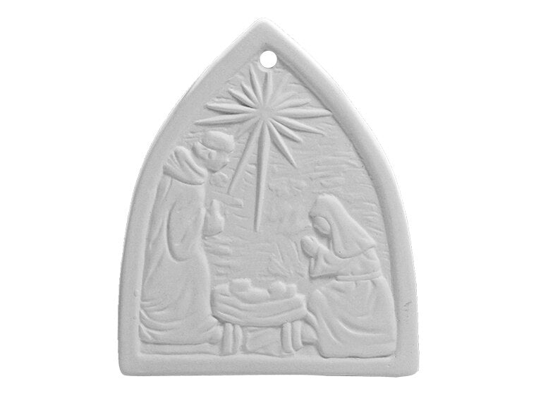 Bisque Nativity Ornament (Case of 12)