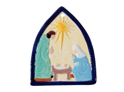 Bisque Nativity Ornament (Case of 12)