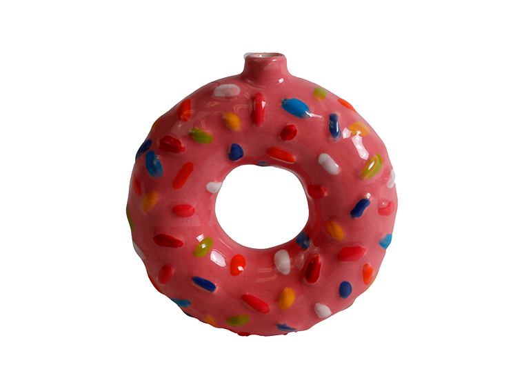 Bisque Donut Ornament (Case of 12)