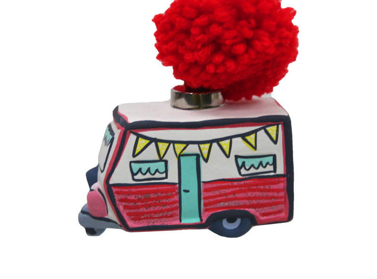 Bisque Camper Ornament (Case of 12)