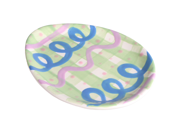 Bisque Small Egg Plate (Case of 8)