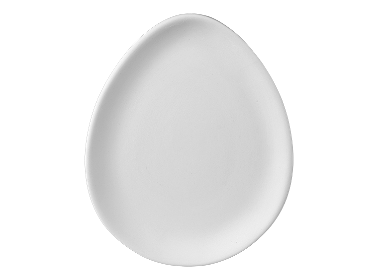 Bisque Large Egg Plate (Case of 8)
