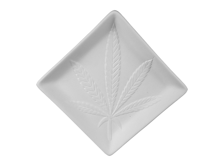 Bisque Chill Leaf Bread Dish (Case of 6)