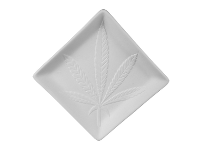 Bisque Chill Leaf Bread Dish (Case of 6)