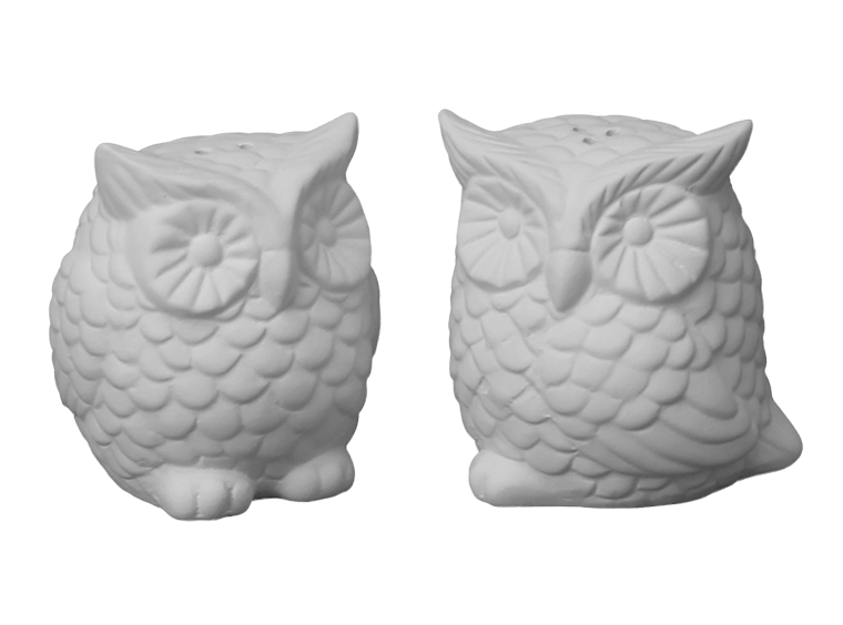 Bisque Hoot Salt And Pepper Set (Case of 4)
