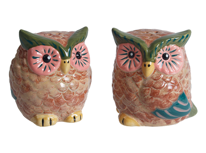 Bisque Hoot Salt And Pepper Set (Case of 4)