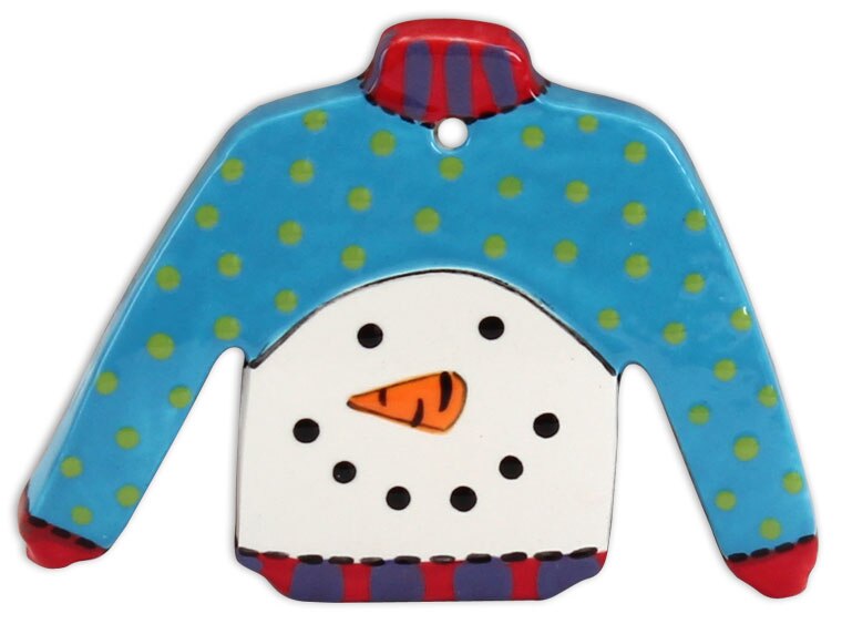 Bisque Ugly Christmas Sweater Ornament (Case of 12)
