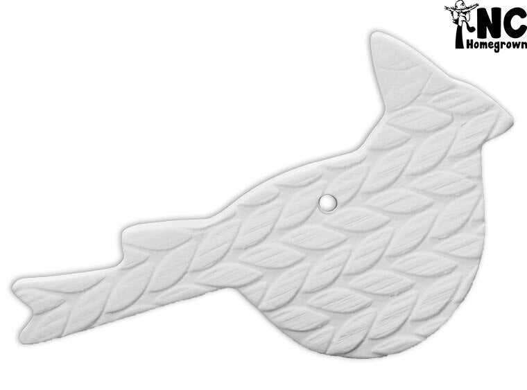 Bisque Textured Cardinal Ornament (Case of 12)