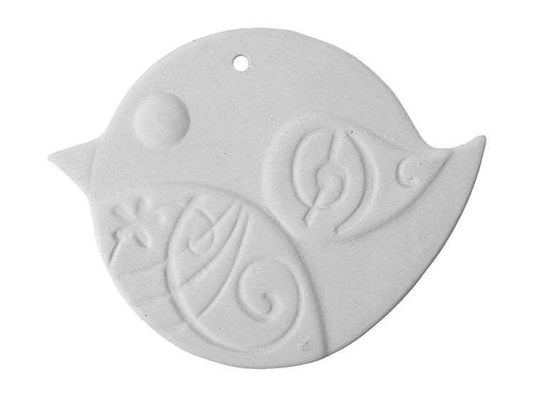 Bisque Charming Bird Ornament (Case of 12)