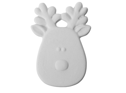 Bisque Reindeer Ornament (Case of 12)