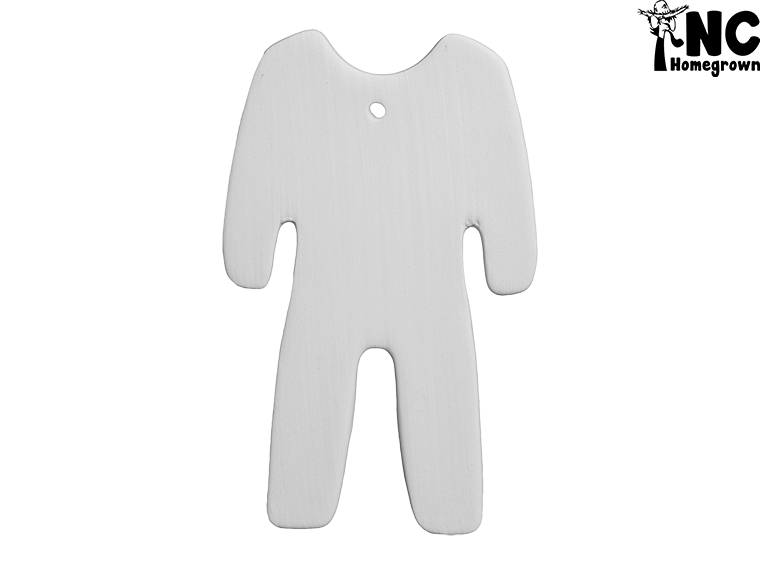 Bisque Onesie Ornament (Case of 12)