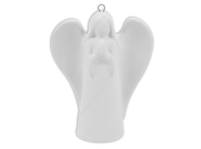 Bisque Old World Angel Ornament (Case of 12)