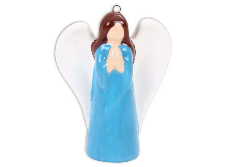 Bisque Old World Angel Ornament (Case of 12)