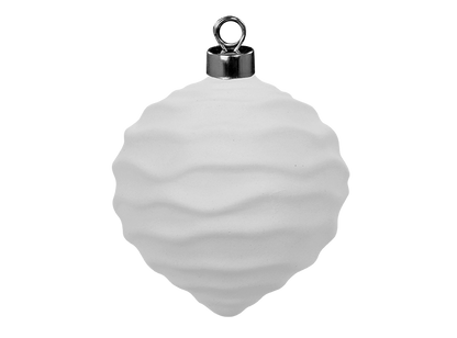 Bisque Organic Wave Ornament (Case of 12)