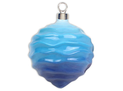 Bisque Organic Wave Ornament (Case of 12)