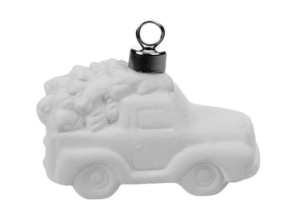 Bisque Tree In A Truck Ornament (Case of 12)