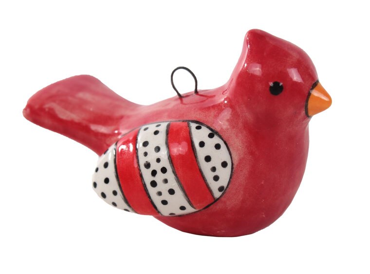 Bisque Cardinal Ornament (Case of 12)