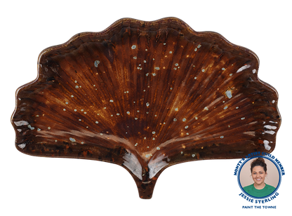 Bisque Ginkgo Leaf Server (Case of 4)