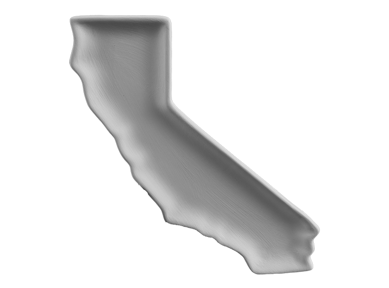 Bisque California Plate (Case of 8)