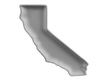 Bisque California Plate (Case of 8)