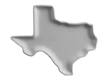 Bisque Texas Plate (Case of 8)