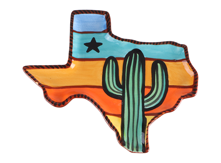 Bisque Texas Plate (Case of 8)