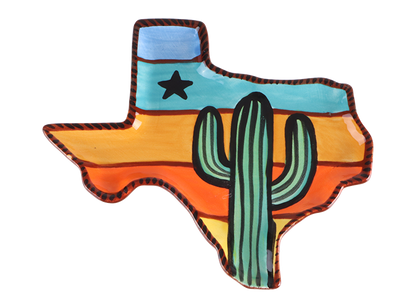 Bisque Texas Plate (Case of 8)