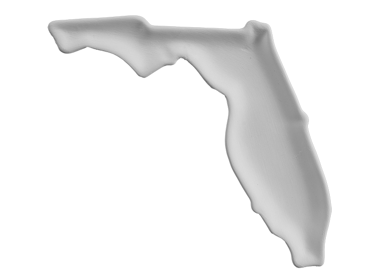 Bisque Florida Plate (Case of 8)