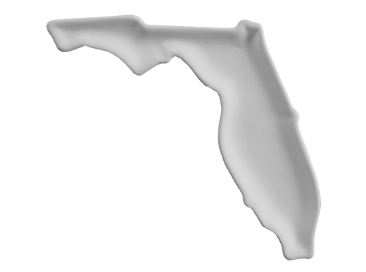Bisque Florida Plate (Case of 8)