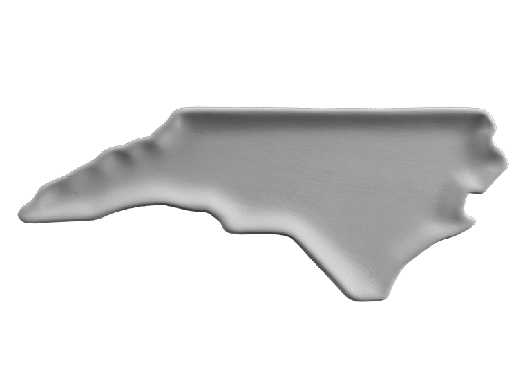 Bisque North Carolina Plate (Case of 8)