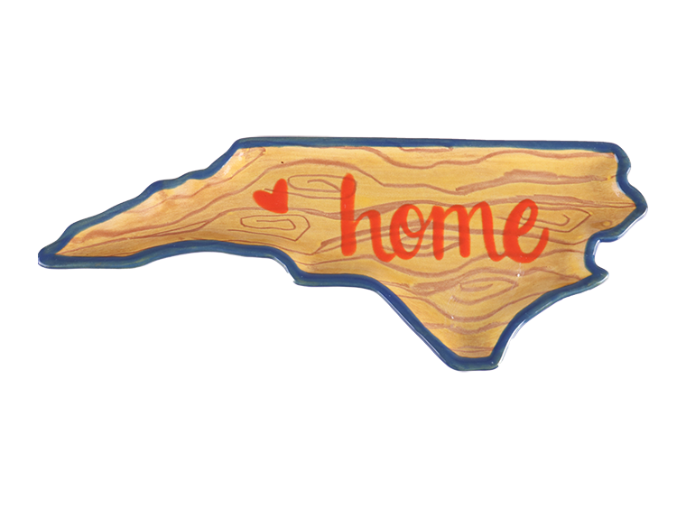 Bisque North Carolina Plate (Case of 8)