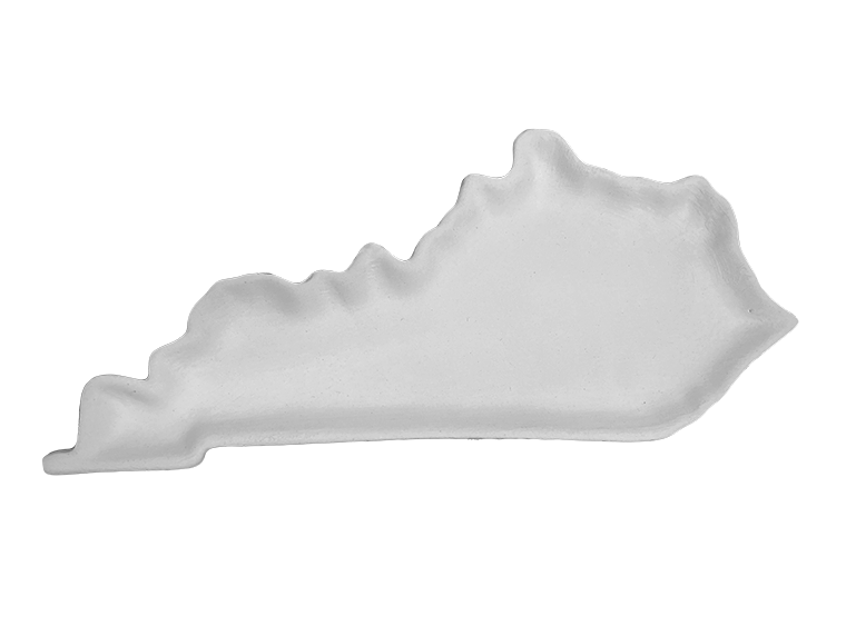 Bisque Kentucky Plate (Case of 8)