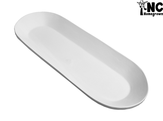Bisque Elliptical Server (Case of 3)