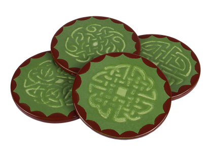 Bisque Celtic Knot Coaster Set (Case of 4)