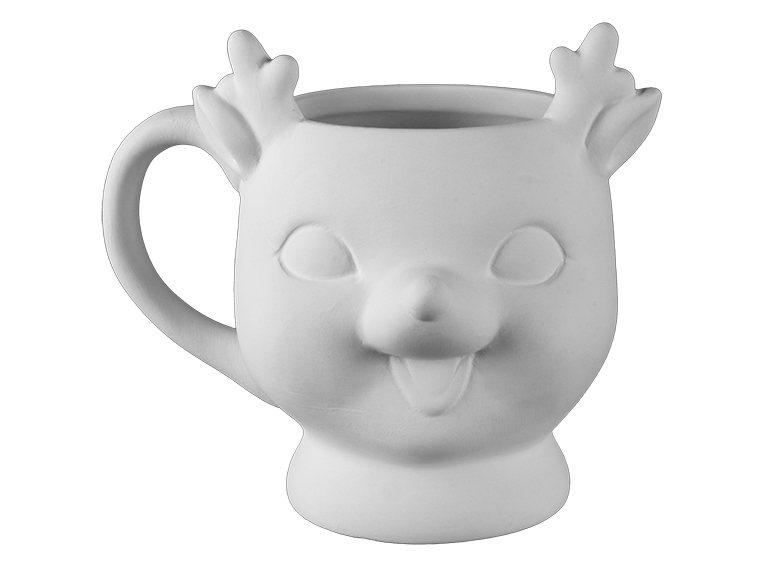 Bisque Vintage Reindeer Mug (Case of 4)