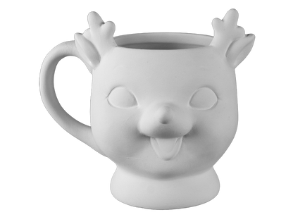 Bisque Vintage Reindeer Mug (Case of 4)