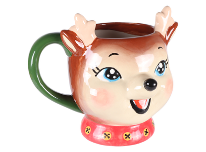 Bisque Vintage Reindeer Mug (Case of 4)